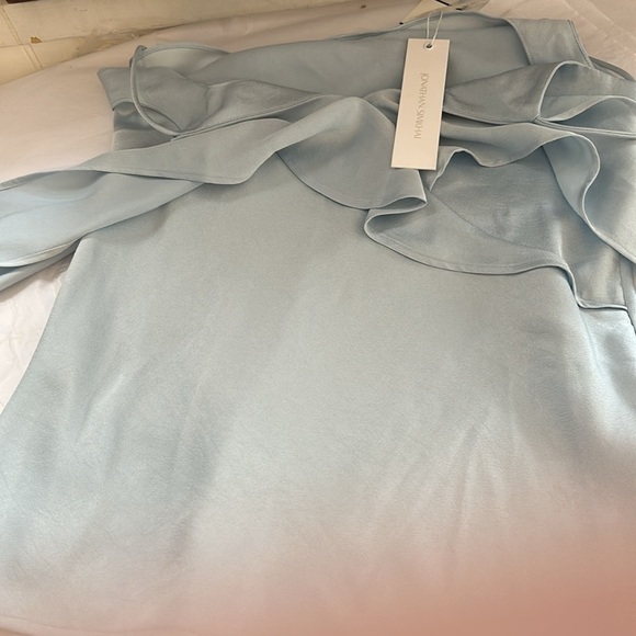 ❤️ Brand new with tags Jonathan Simkhai Diane off shoulder top in light sky - Picture 10 of 10
